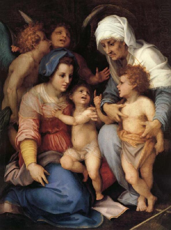 Andrea del Sarto,Andrea d Agnolo di Francesco dit Sainte Famille aux Anges china oil painting image